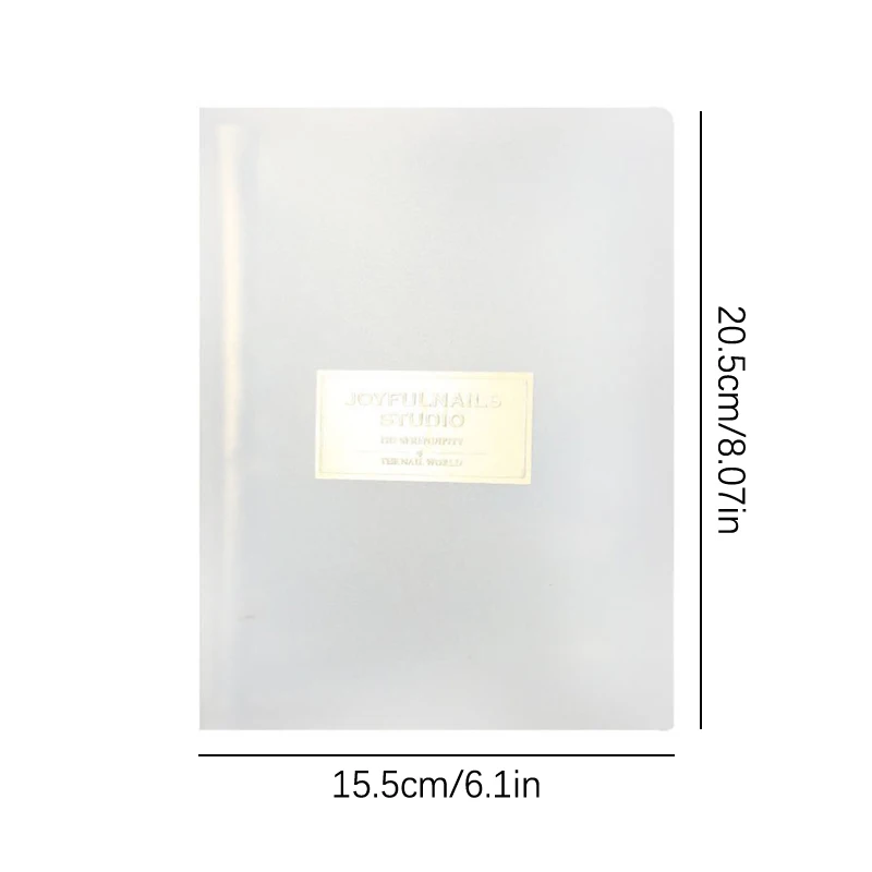 مسمار الفن ملصقات تخزين كتاب ألبوم فارغ الشارات جمع حامل مُنظِم عرض دفتر أدوات مانيكير