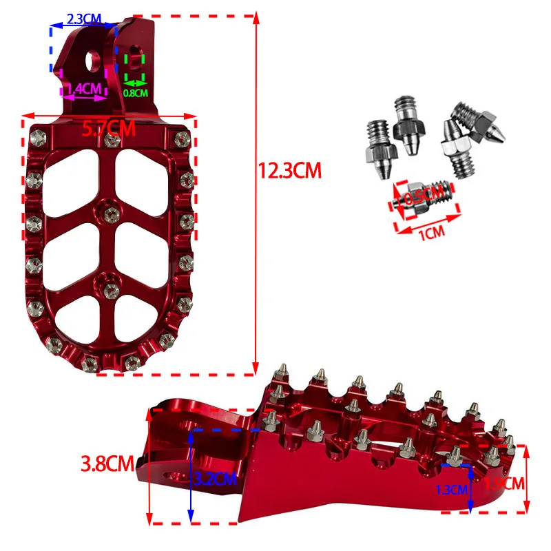 Motorcycle Modification Accessories, Lightweight Bee CNC Aluminum Alloy Material, Exquisite and Wear-resistant Pedal Workmanship