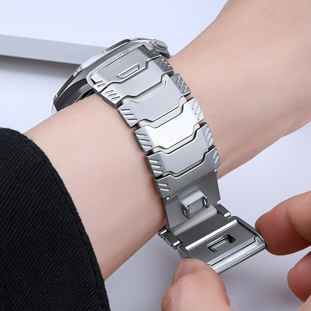 22mm Titanium Rubber Strap for Oneplus Watch 4 3 2R for Seiko Men Magnetic Band for Huawei Watch GT6 Pro GT5 46mm 4 ProBracelet