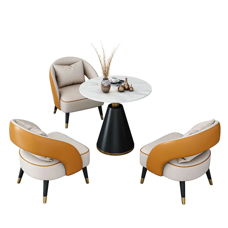 Negotiate table and chair combination leisure sofa reception sofa single chair light luxury hotel business leisure chair office