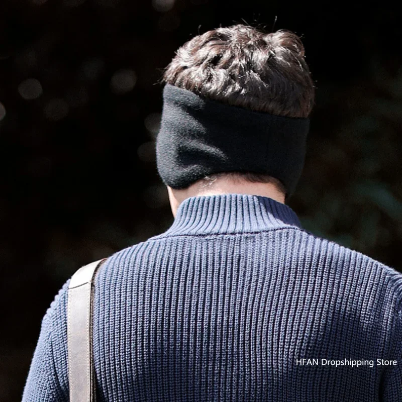 Aquecedores de ouvido acolchoados e engrossados masculinos de inverno para evitar frio e vento protetores de ouvido quentes