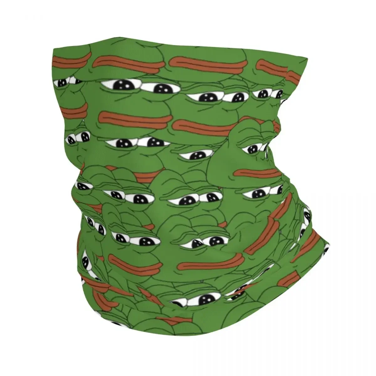 Frog Bandana Neck Gaiter Printed Cute Animal Balaclavas Wrap Scarf Warm Headband Hiking Unisex Adult Winter