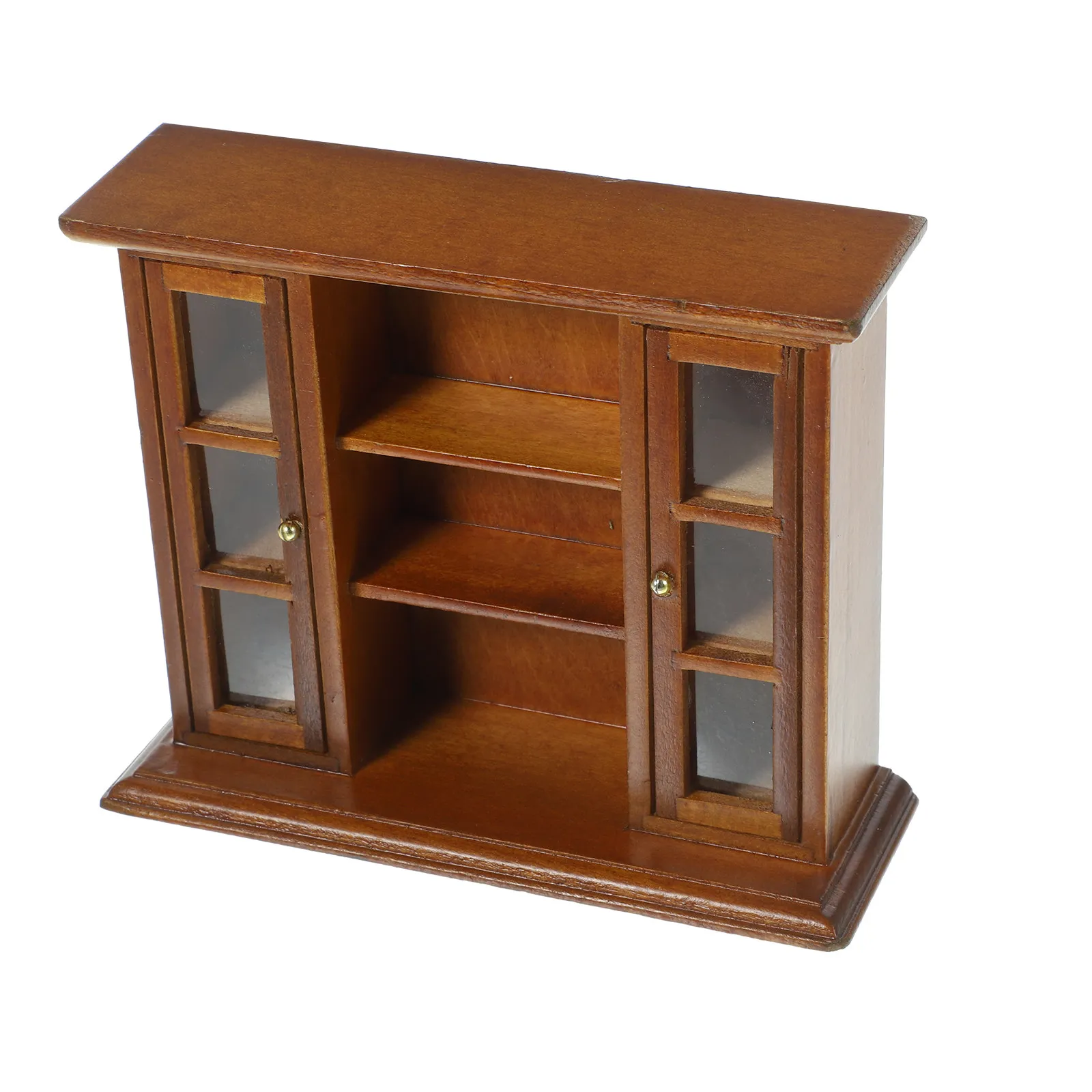 

Миниатюрный деревянный шкаф с натуральной текстурой для хранения, мебель для микродома, декоративный шкафчик-игрушка