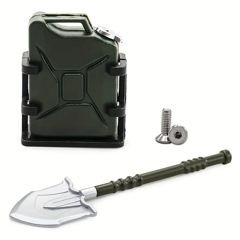 محاكاة مجرفة معدنية الديكور + دلو لسيارة 1/10 RC الزاحفة TRX4 المدافع برونكو محوري SCX10 II 90046 رانجلر RC4WD D90 #2