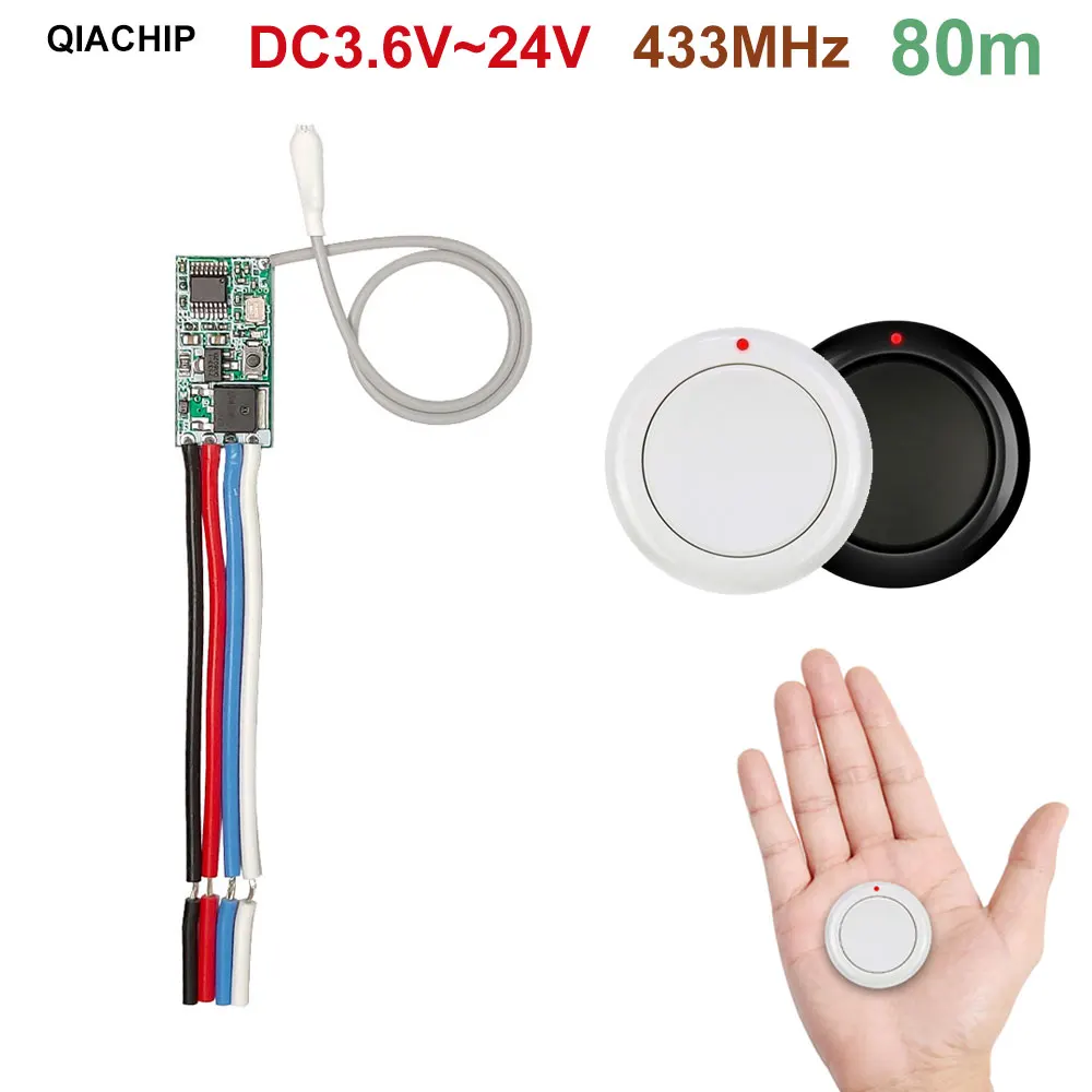 433mhz Wireless RF Remote Control DC 3.6V 5V 9V 12V 24V 1CH Mini Relay Switch LED Lamp Controller Micro Receiver Transmitter DIY