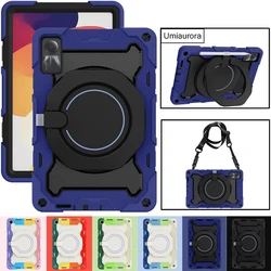 For Xiaomi MiPad 5 6 6S Pro 12.4 Redmi Pad Pro 12.1 SE 8.7 11 inch Heavy Duty Armor Tablet Case Pull Ring Stand Shockproof Cover