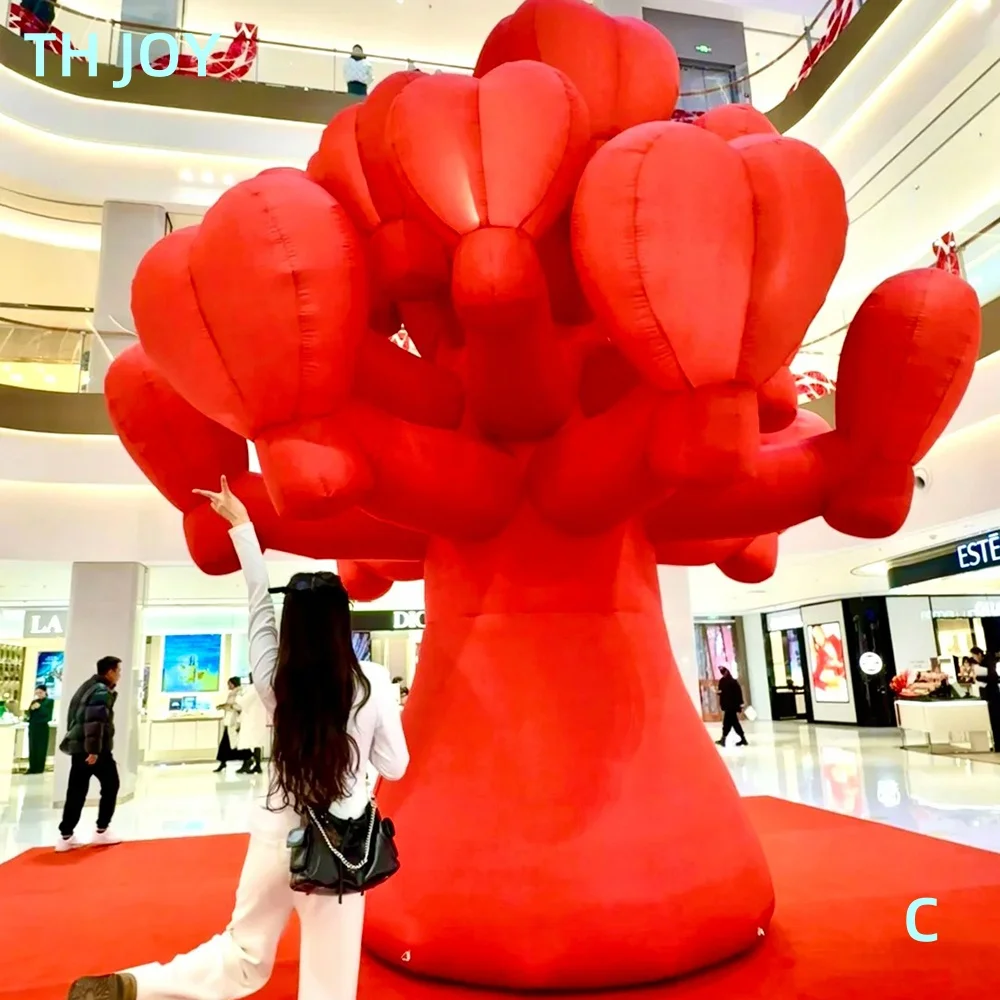 Arbre à souhait gonflable géant pour événements Leon, modèle d'arbre de décoration, expédition rapide à la porte