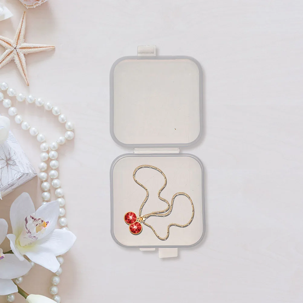 

100pcs Mini Storage Boxes Jewelry Box Small Organizer Plastic Containers for Pills Earrings Rings Beads Household Solutions