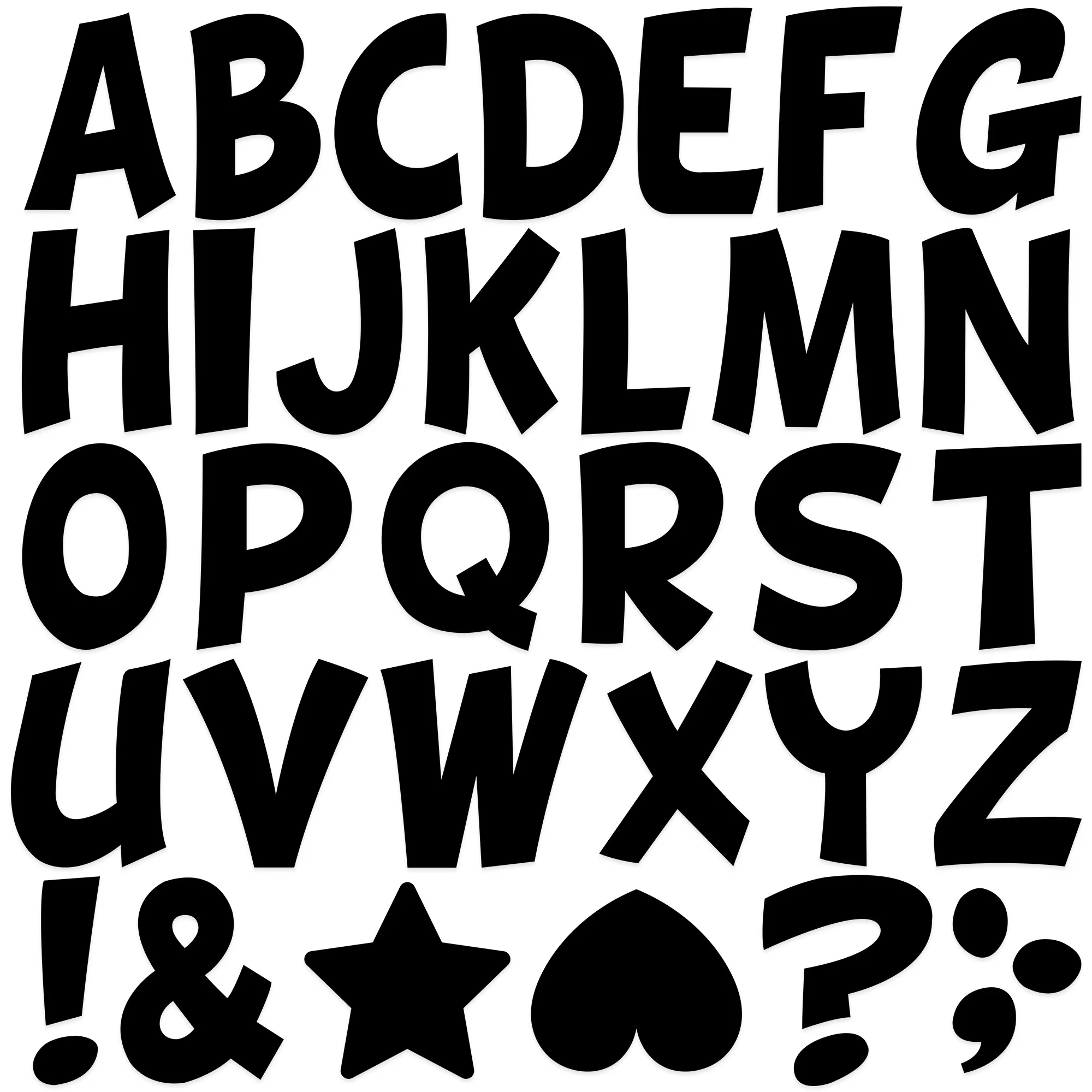 12 Sheets Alphabet Letter Stickers Self Adhesive for Kids DIY Crafts Scrapbooking Stationery Projects Girls' Toy Gifts