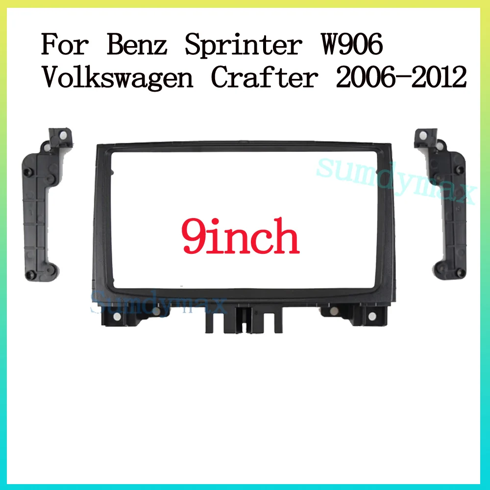 

9 дюймовая 2 Din Автомобильная рама Fascia Для Benz Sprinter Volkswagen VW Crafter 2006-2012 Android Радио Аудио приборная панель комплект