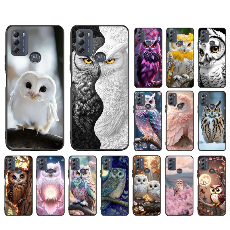 

Phone Case For Moto G85 G55 G05 G14 G75 G31 G50 G10 G20 G30 G60 G13 G32 G84 G54 G53 G72 G24 Power Cute Owl Cartoon