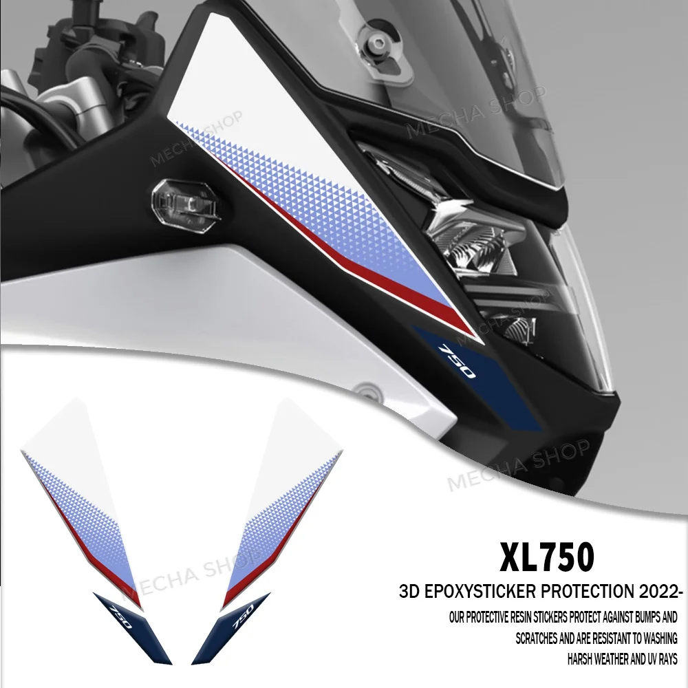 

Motorcycle Accessories Front Fender Waterproof Protective kit Sticker 3D Resin Sticker Kit For XL750 Transalp XL 750 2022-2024
