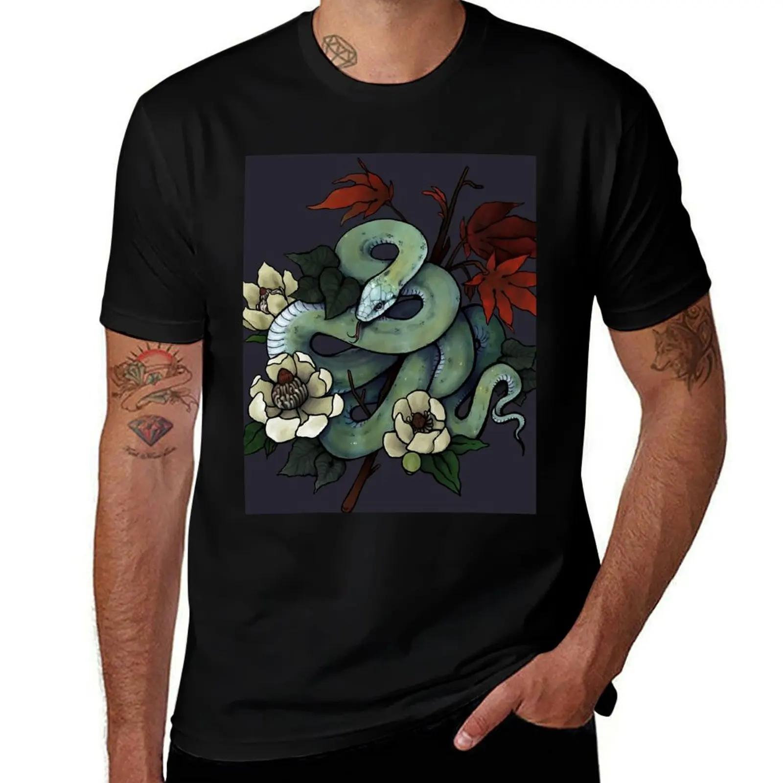 

cotton casual Ratsnake 100% men Kunashir men T-Shirt pack Island for t cotton shirts shirt shirt t t man Japanese