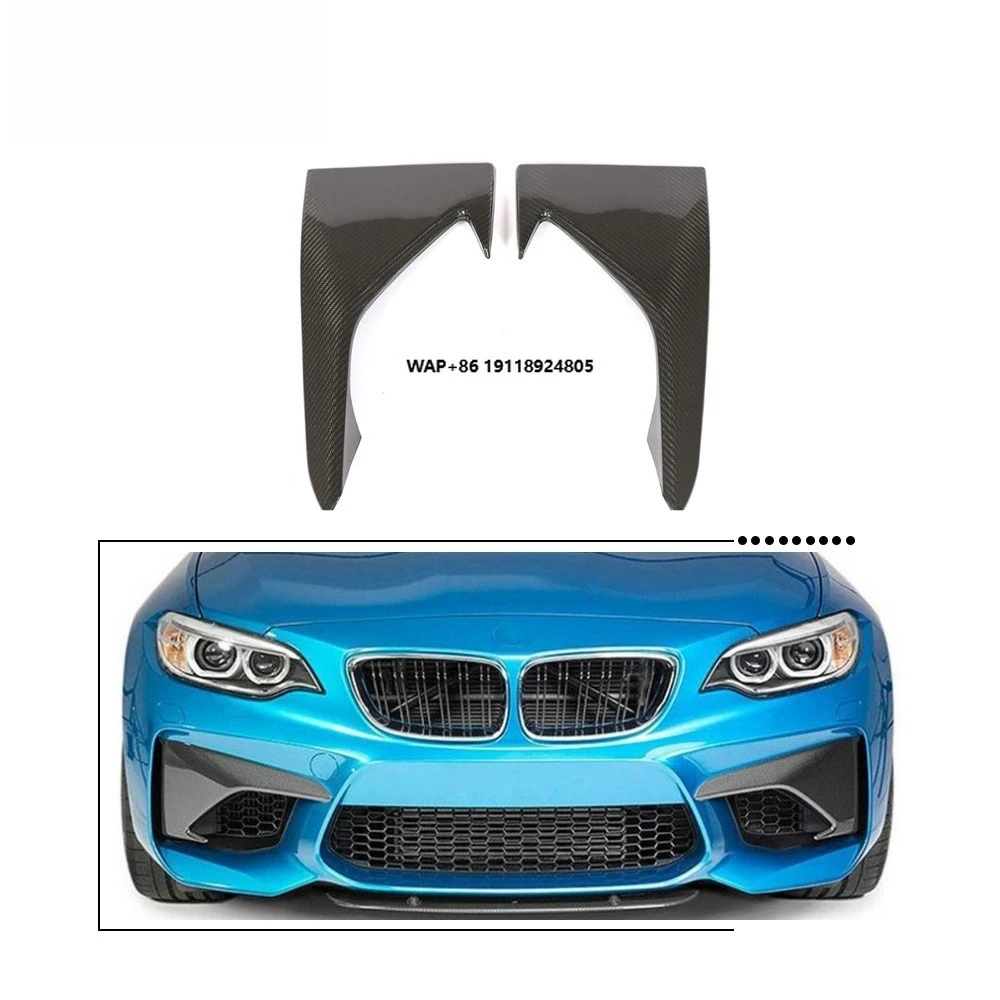 

M2 Dry Carbon Fiber Front Bumper Vents Trims for B-MW F87 M2 2016-2018