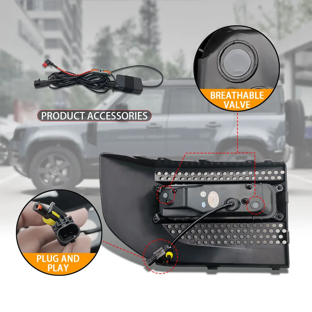 Fog Light for Land Rover Defender 110 90 130 2020-2025 LED Lens Fog Light Daylight Lamp