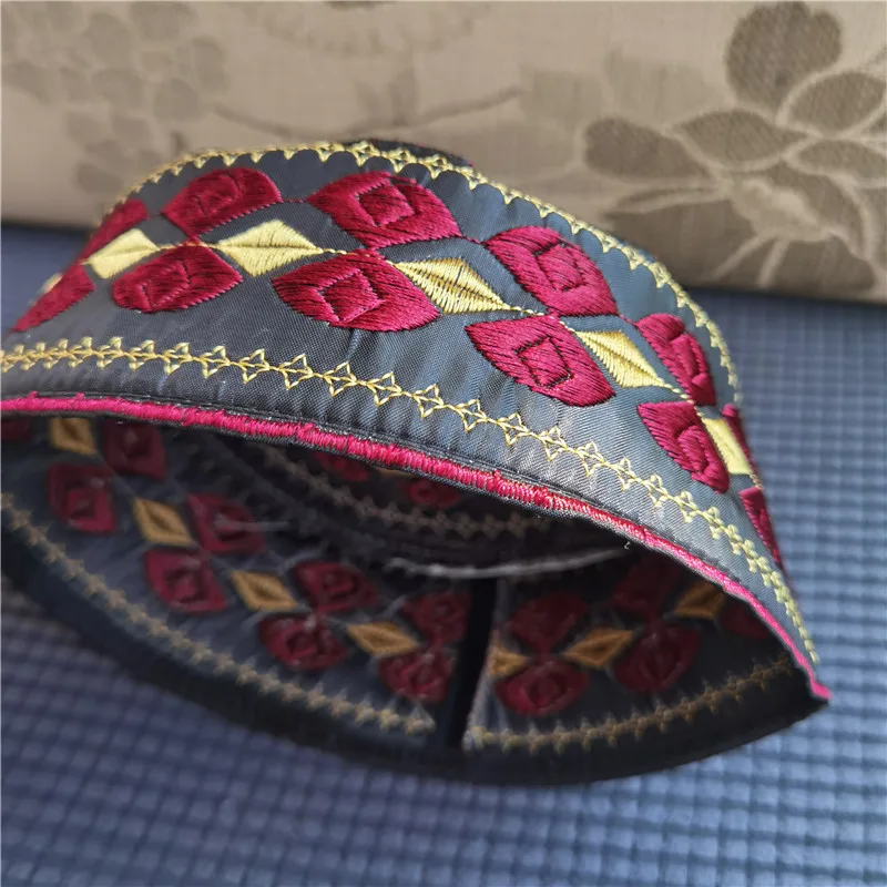 Sombreros musulmanes bordados para hombres árabes, gorro de oración, turbante de Musliman, Hijab, gorro de Arabia Saudita, Islam, judía, India, cuatro estaciones