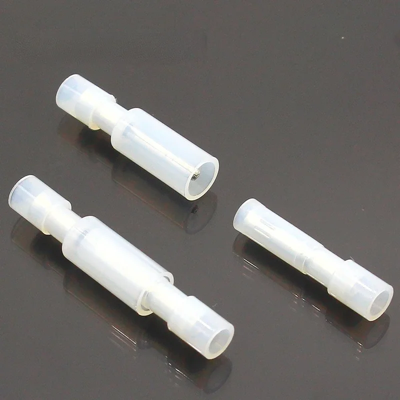 Frfny mpfny 50pcs kugelförmige Buchse Stecker Isolier verbindung Kabelst ecker elektrische Crimp klemme für 24-18 awg weiß