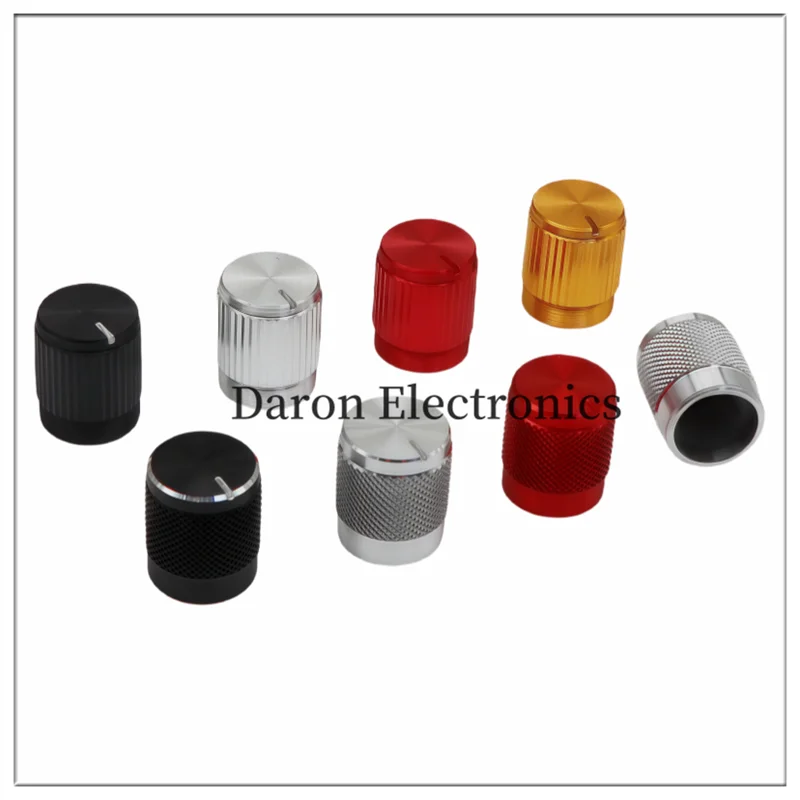 Color aluminum alloy knob cap, 10*12 volume rotation adjustment cap, plum blossom hole, 6mm