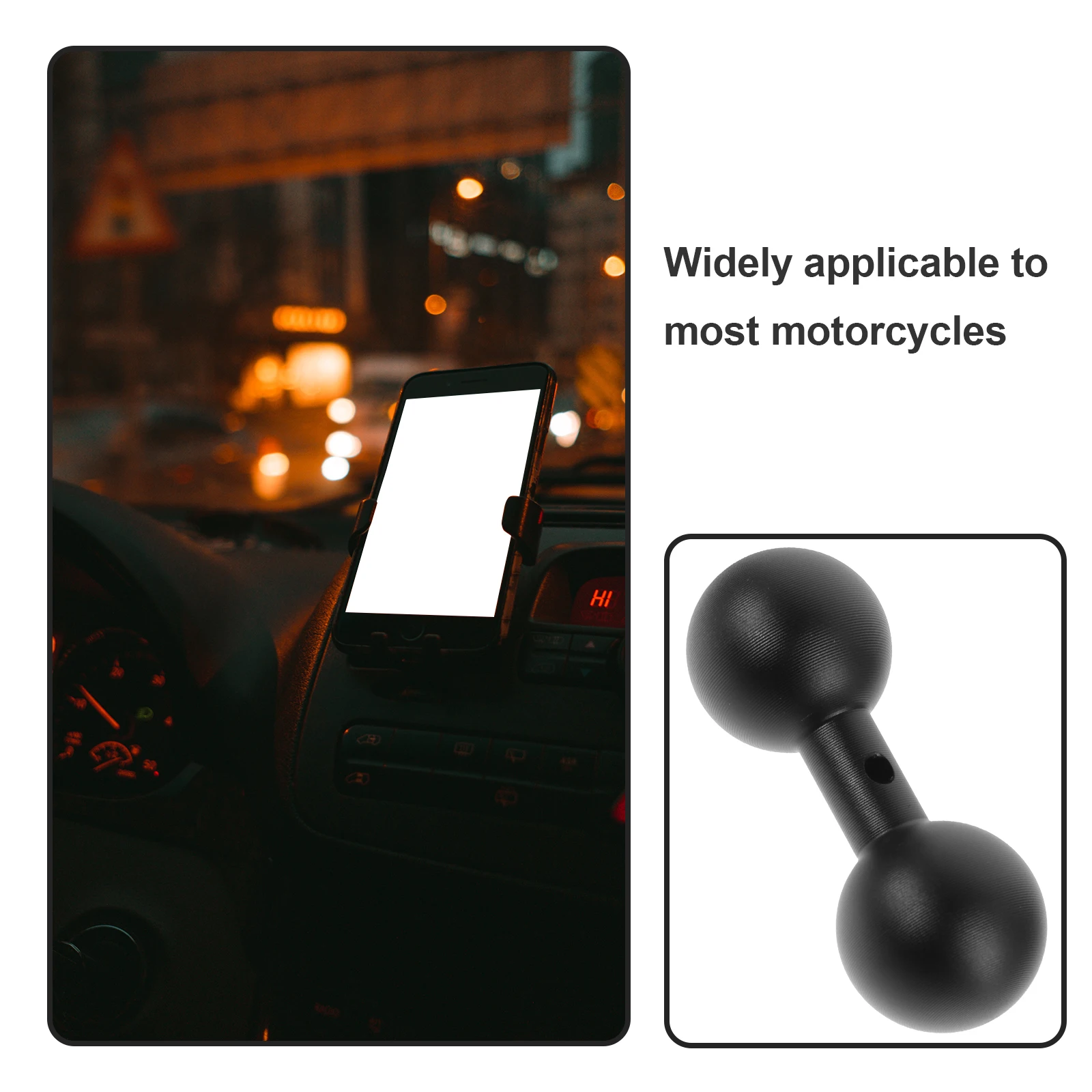 

Dual Mount For Motorbike Motorcycle Adapter Sturdy Holder Arm Joint Dual Ball Adapter For Bike Phone Accessories Motorcycle Ball