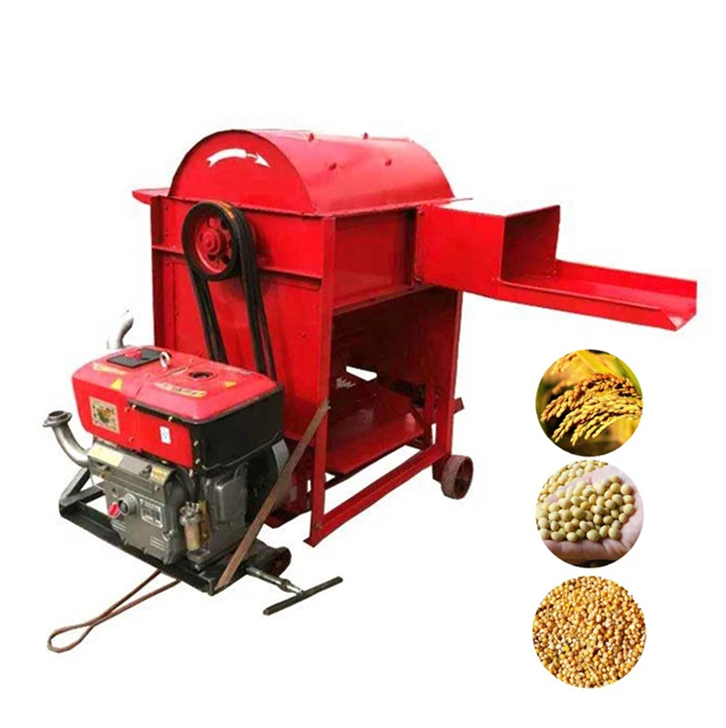 Дизельный двигатель, рисовая молотилка, большая молотилка С Кунжутом