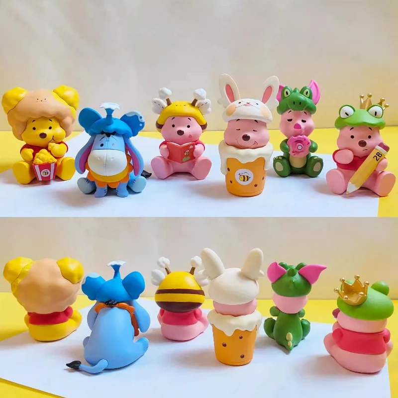 

Желтый плюшевый мишка-сюрприз в закрытой коробке, ручная работа, щенок, медовый горшочек, очищающая маска для кожи, мультяшная кукла-свинка, настольное украшение, сувенир, подарок