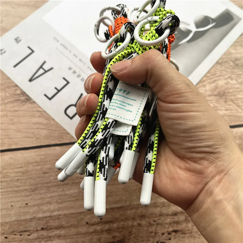 Lanyard Fluorescent Color Cord for Keys White Keyring Universal Cord to Hang Mobile Phone Strap Luxury Cellular Keychain Pendant image 6