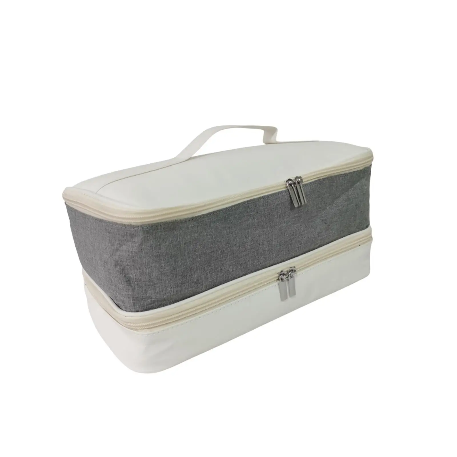 Hair Dryer Bag Double Layer Waterproof Carrying Case Travel Organizer for Mini Hair Stylist Tools and Toiletries