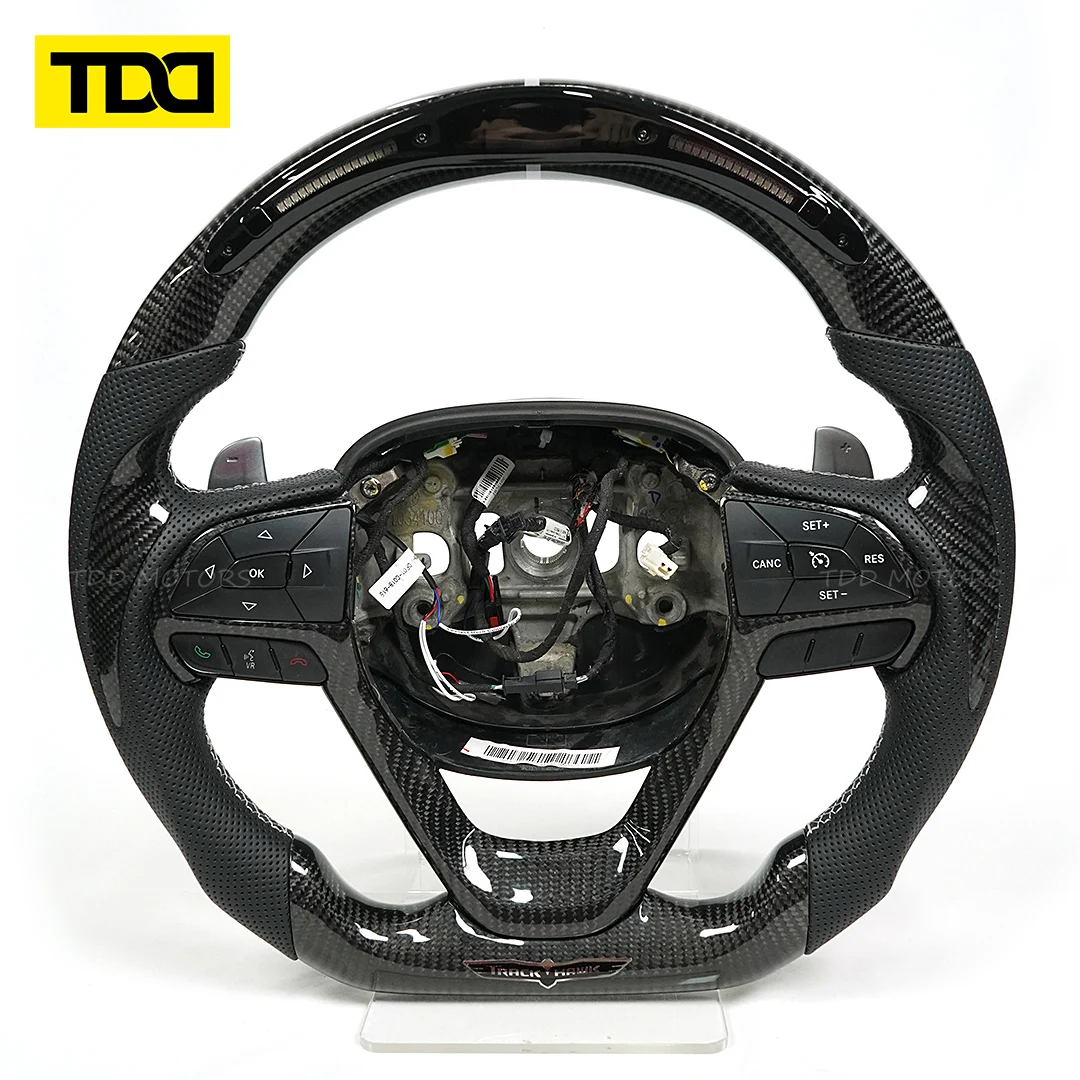 TDD Forged Carbon Fiber Customized Smart Galaxy Pro II LED Steering Wheel for Jeep Grand Cherokee 2012 2013 2014 2015 2016 2017