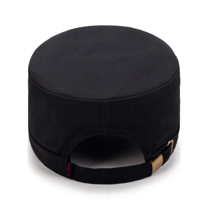 Small Iron Standard Flat Hat Spring Outdoor Travel Hat Men'S Cotton Shield Hat