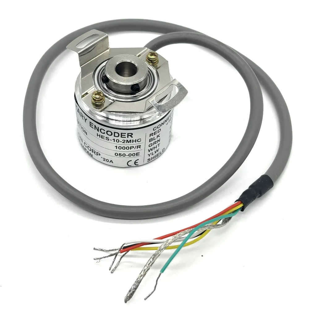 HES-10-2MHC Hollow Optical Encoder Made in China Open Collector Output Resolution 20~3600 P/R