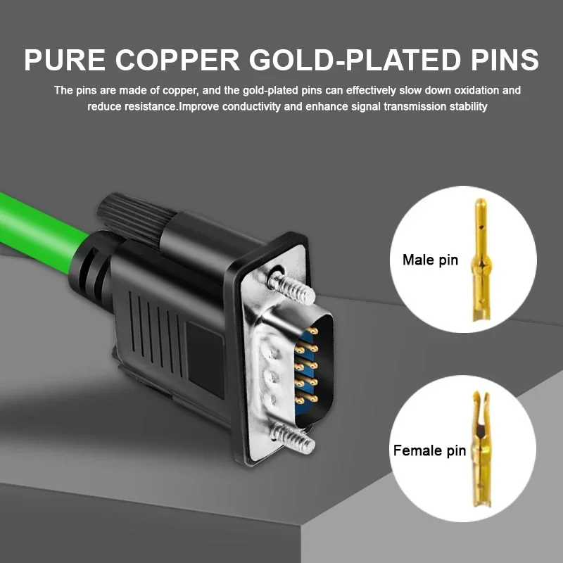 DB9 RS232 Drag Extension Line 9Pin COM Male To Female Serial Connector Cable Industrial Grade 485 9P Straight-through/Crossove
