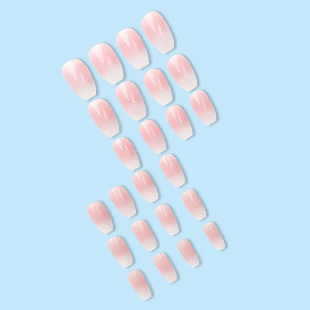 نعش مانيكير يمكن ارتداؤه، أظافر صناعية، أظافر صناعية متوسطة الطول، اضغط على الأظافر، غطاء كامل، رأس مربع، أطراف أظافر للنساء #1