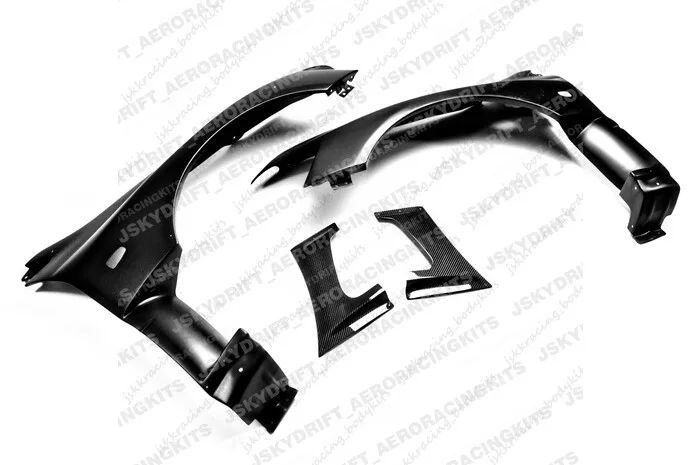 

For Mitsubishi Evolution 8 9 Vented Front Fender Carbon fiber+FRP Unpainted 4pcs car Body Kits