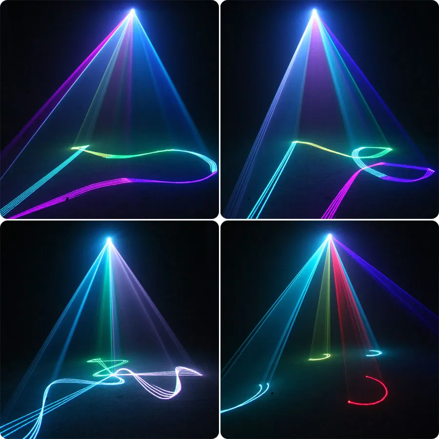 ESHINY APP 0.5/1/2W Animation RGB Laser Beam Stage Effect Light Disco DJ Projector DMX Dance Bar Holiday Party System Show S7N8