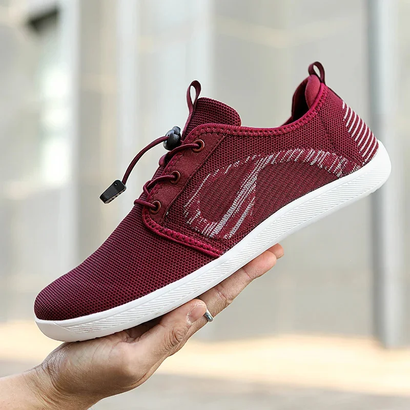 Unisex Wider Shoes Breathable Mesh Men Barefoot Wide-toed Shoes Flats Soft Zero Drop Sole New Wider Toe Sneakes Large Size 36-47