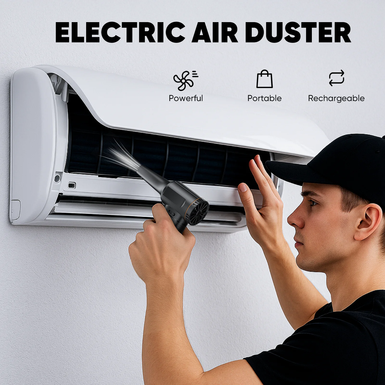 F11 توربو منفاخ نفاث 130000 دورة في الدقيقة عالية الطاقة منفاخ الهواء فرش السيارات توربو مروحة سرعة الرياح 65 متر/الثانية 8000 مللي أمبير منفاخ الهواء العنيف #3