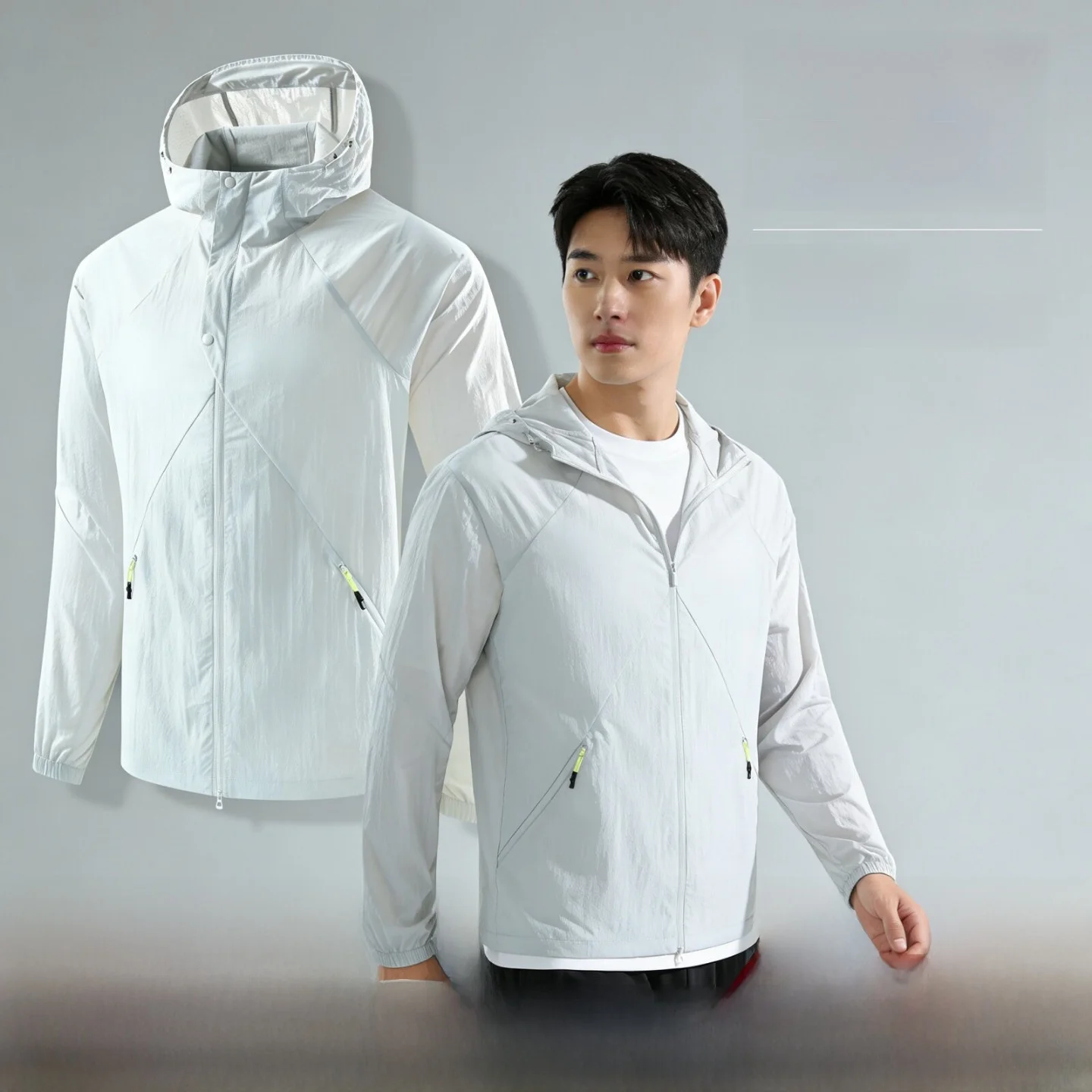 40d-bubble-pattern-tear-resistant-outdoor-hooded-jacket-upf50-sun-protection-for-men-and-women-spring-summer-lightweight-zipp