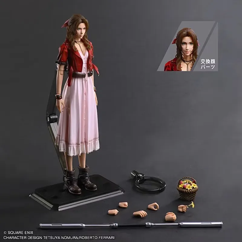 Play Arts for FINAL FANTASY VII REBIRTH Aerith Gainsborough Action Figure Anime Model Toy Collectible