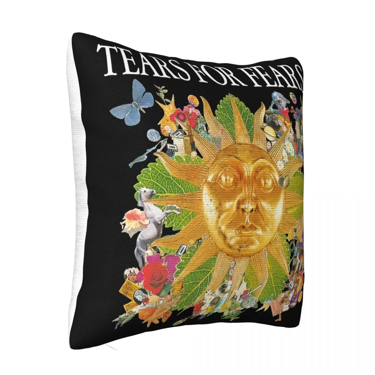 New Tears For Fears Pop Rock Band Music Logo Mens Black Size S 5Xl Funny Pillow Case