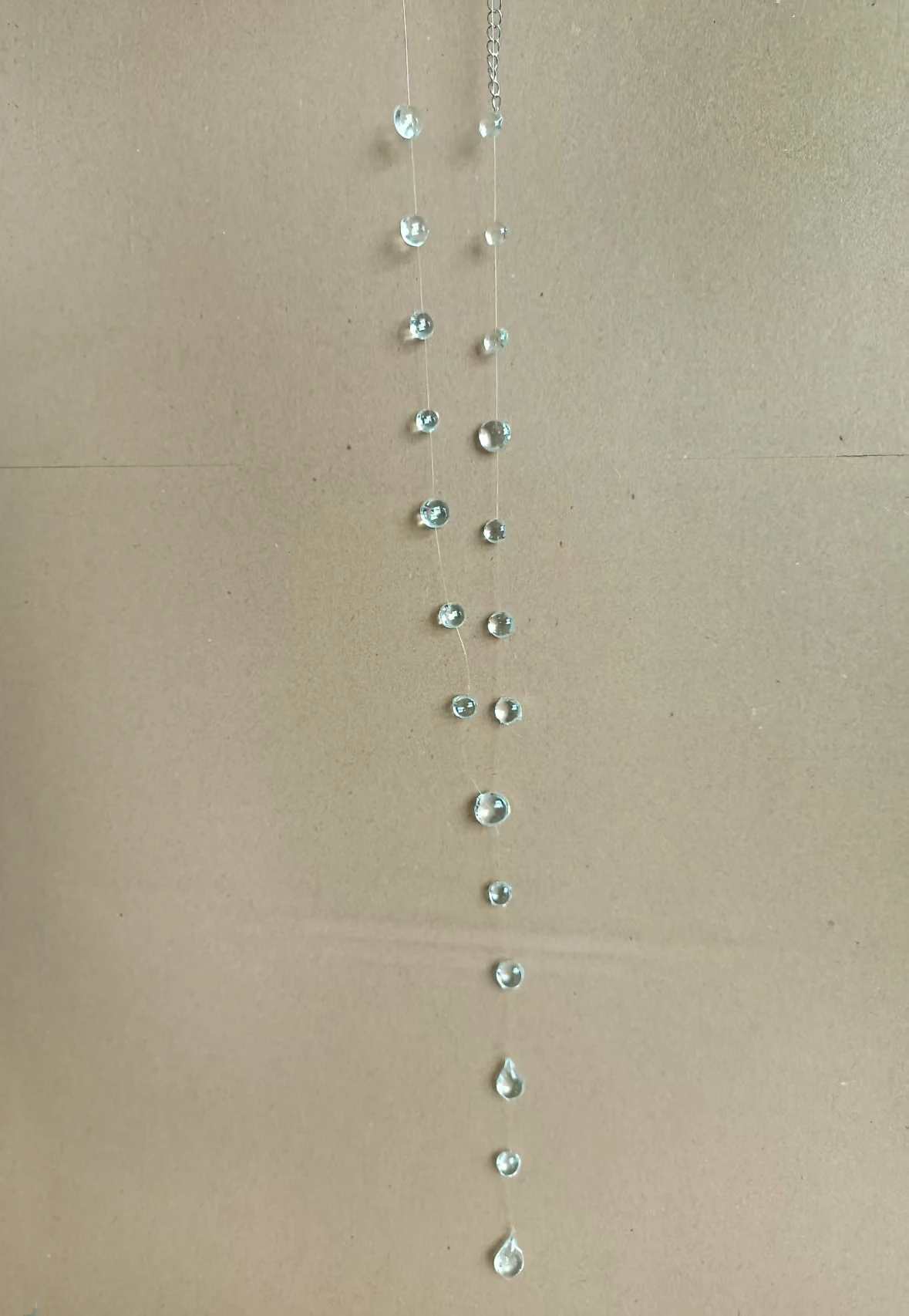 Clear Dewdrop Tassel Series Necklace Minimalist Drip Glue Beads Clavicle Chain Women Holiday Niche Trendy Jewelry - view 5