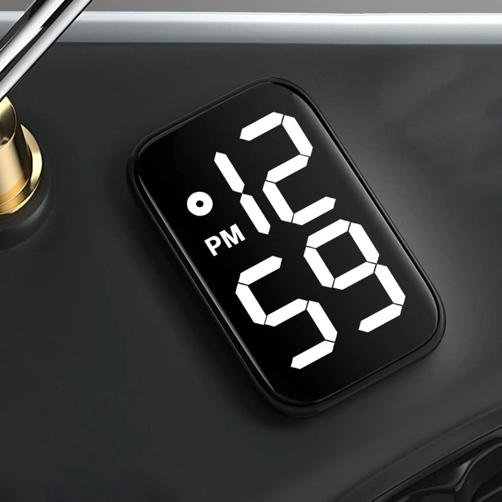 Large Screen Digital Display Car Dashboard Paste Waterproof LED Vehicle Clock Motorcycle Luminous Digital Time Gauge