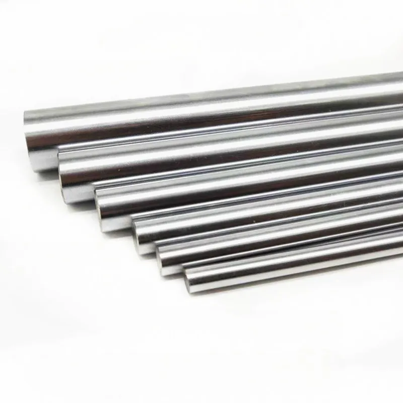 Straight axis hard plated shaft with hard chrome plated rod high-frequency quenching diameter 6 to 60MM linear guide rail