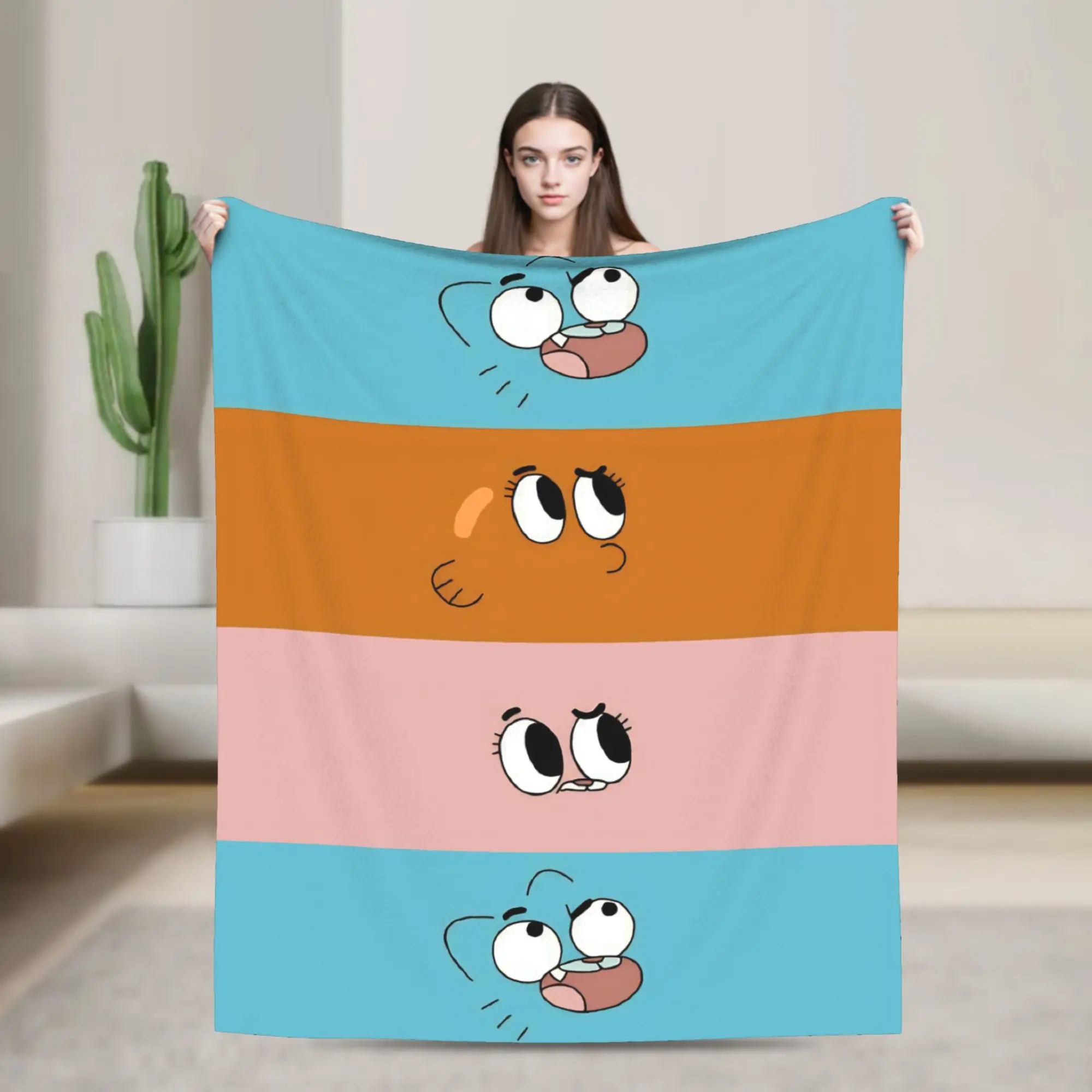 Anaise Gumballs Darwins Plush Blanket Awesome Throw Blankets for Home 125*100cm Plush Thin Quilt,