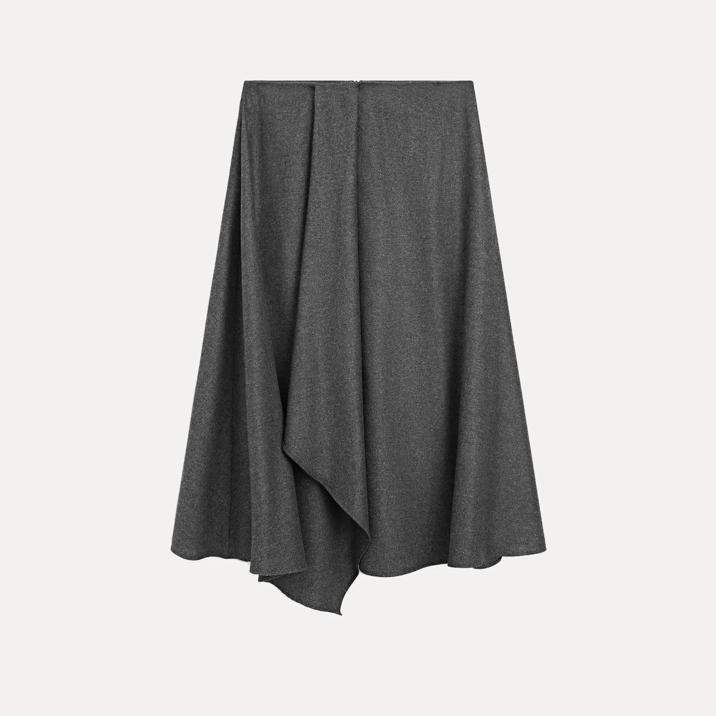 Faion – jupe mi-longue asymétrique pour femme, taille moyenne, ligne a, tenue quotidienne européenne, nouvelle collection hiver 2025