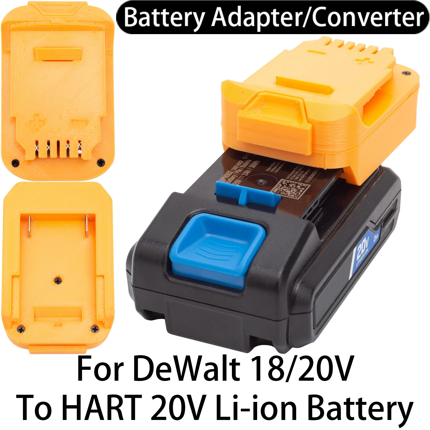 

Battery Adapter Converter For DeWalt 18/20V Li-ion Tools To HART 20V Li-ion Battery Adapter Converter Tool Accessory