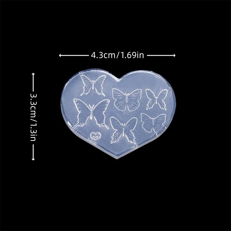 1Pc 3D Silikonowa forma do paznokci DIY Clay Drop Glue Production Wielokrotnego użytku Kawaii Biscuit Cat Paw Rose Nail Decoration Art