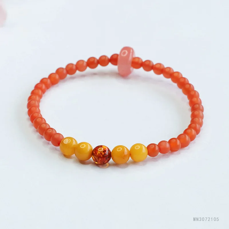 

Браслет Baoshan Nanhong Янтарный браслет из меда и воска женский в античном стиле