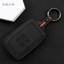 Leather Car Remote Card Key Case Cover Shell For Renault Koleos Kadjar Clio Megane Talisman Espace Zoe Scenic Dacia Sandero Fob