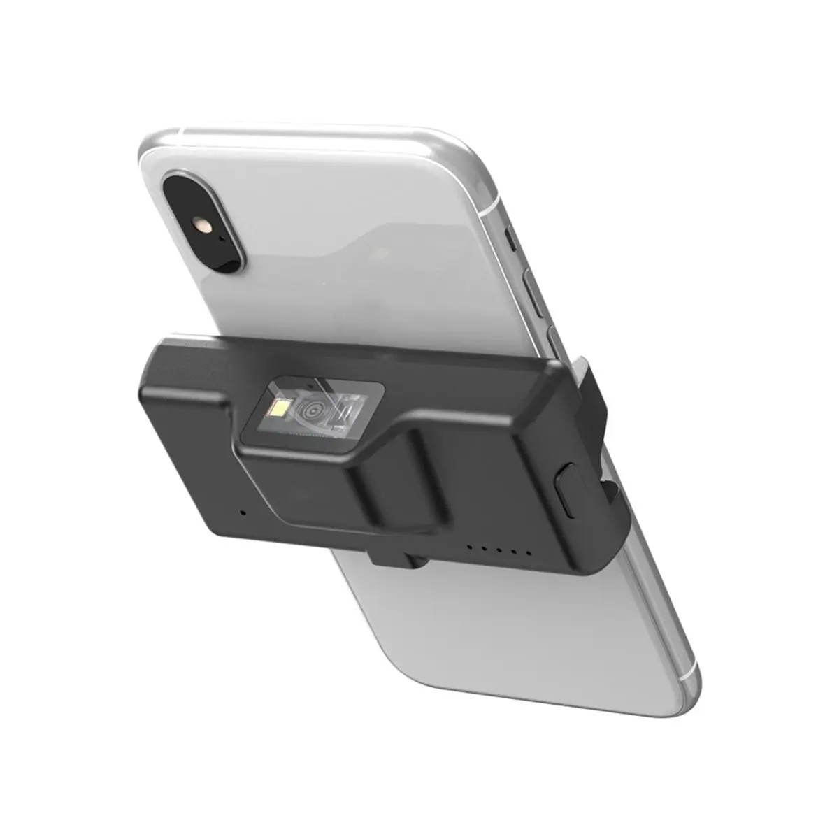 New Electronics 2D Bluetooth Barcode Scanner Wireless Back Clip-on Phone Bar Code Scanner Adjustable for 1D QR PDF417 Code Reade