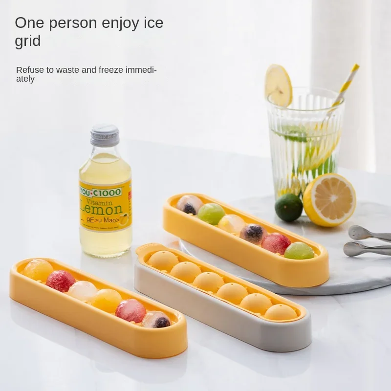 

Ice Cube Tray Food Grade Silicone Ice Grid Mold Household with Lid Candy Bar Kitchen Gadgets in Summer